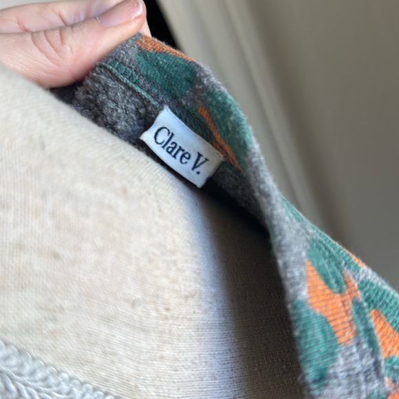 Clare V Leopard Print Sweatshirt Small GUC - Picture 4 of 5